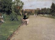 William Merritt Chase The view of park china oil painting artist